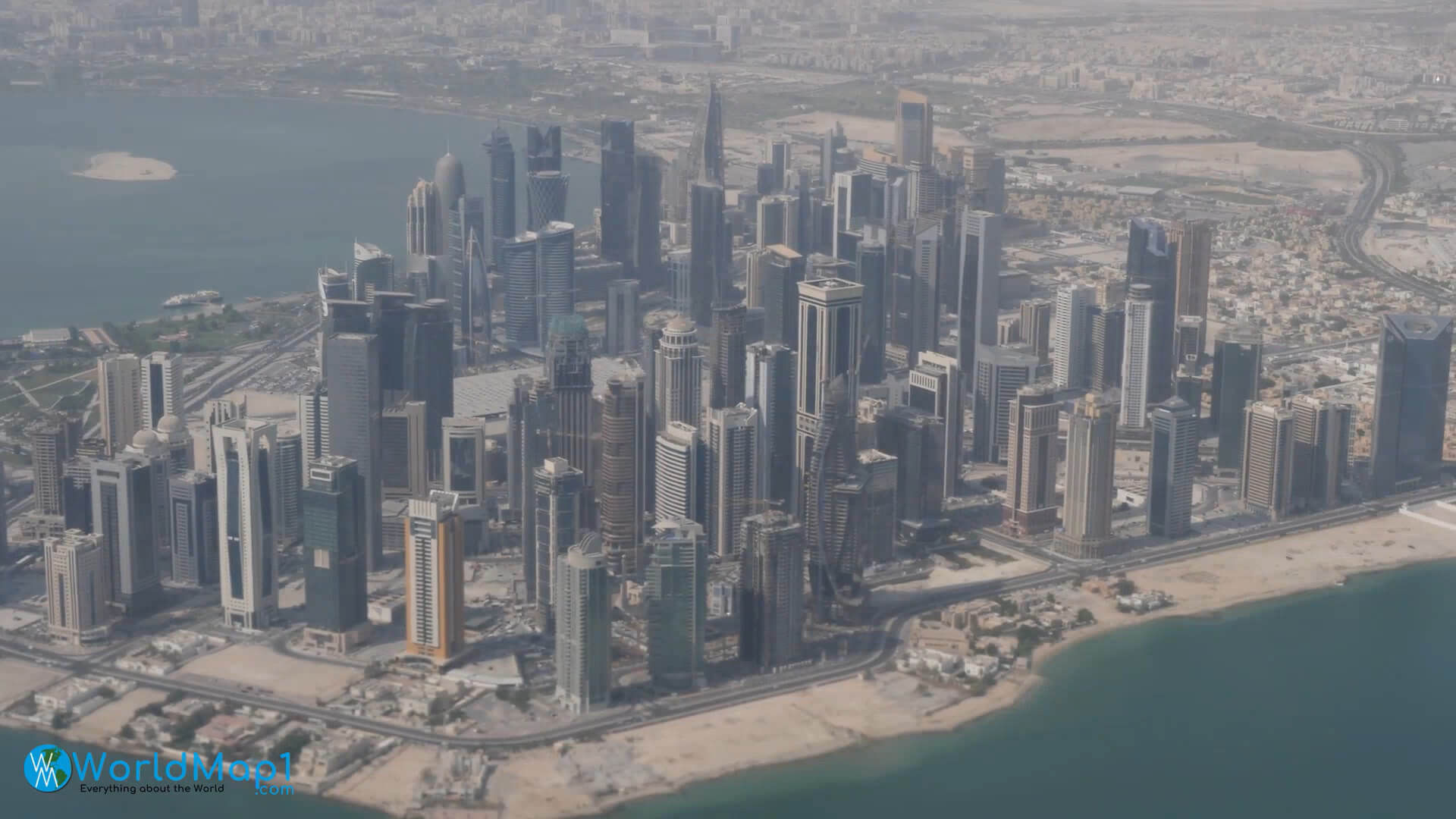 Aerial View of Doha